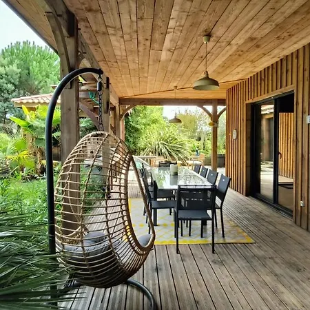 Villa L'oceane Dans Un Ecrin De Verdure Avec Piscine 9 A 11 Pers Le Porge